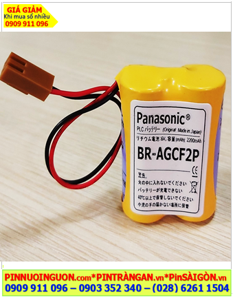 Pin Panasonic BR-AGCF2P (Zắc JEA), Pin nuôi nguồn Panasonic BR-AGCF2P lithium 6v 2200mAh chính hãng, Xuất xứ NHẬT